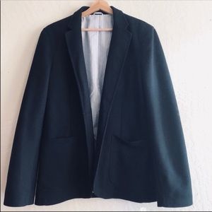 Zara Man Classic Sport black suit jacket with elbow patch detail size 40